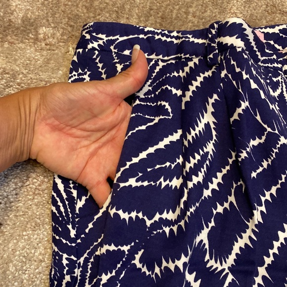 Lilly Pulitzer Navy Blues Printed Pleated Cropped Pants Size 4 NWOT - Picture 10 of 14